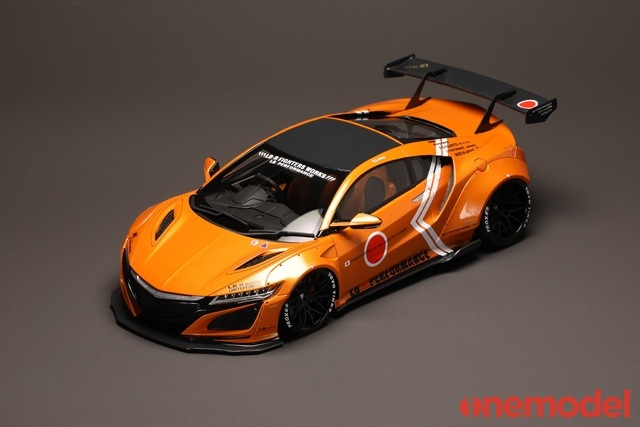 新品 21C04-17 onemodel 1/18 ホンダ LB-WORKS NSX Shiny Orange