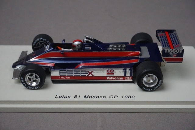 1/43 スパーク S4285 ロータス 81 モナコGP 1980 #11 M.アンドレッティ