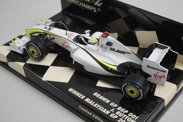 独創的 ブラウンGP 400090222 ミニチャンプス 1/43 BGP マレーシア 001 自動車