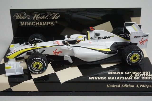 1/43 ミニチャンプス 400090222 ブラウンGP BGP 001 マレーシア
