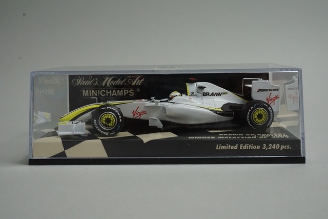【未使用品】 ミニチャンプス 1/43 400090222 マレーシア 001 BGP ブラウンGP 自動車