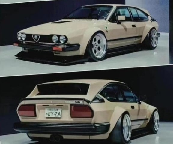 新品 TPC 1/64 アルファ ロメオ Alfa Romeo GTV6 beige, Boost Gear