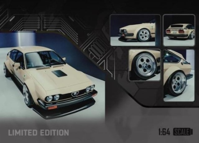 新品 TPC 1/64 アルファ ロメオ Alfa Romeo GTV6 beige, Boost Gear