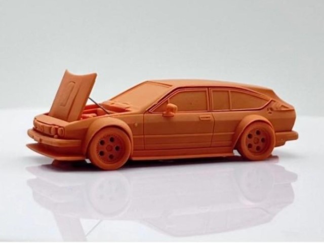 新品 TPC 1/64 アルファ ロメオ Alfa Romeo GTV6 beige, Boost Gear