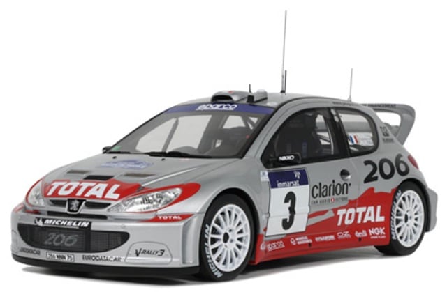 新品 OTM1085 OTTO 1/18 プジョー 206 WRC ツール・ド・コルス ラリー