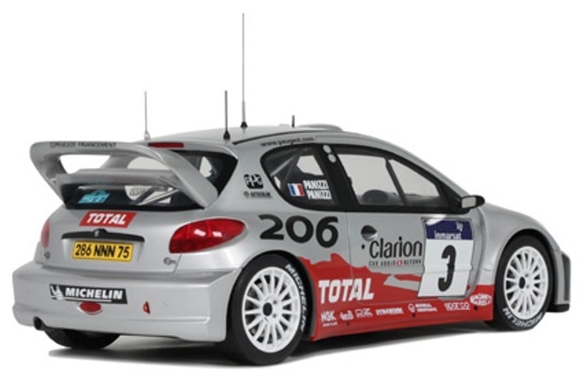 新品 OTM1085 OTTO 1/18 プジョー 206 WRC ツール・ド・コルス ラリー