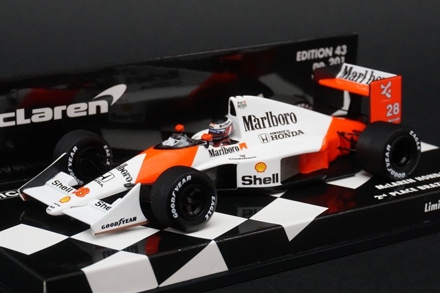 1/43 ミニチャンプス 537904328 マクラーレン ホンダ MP4/5B