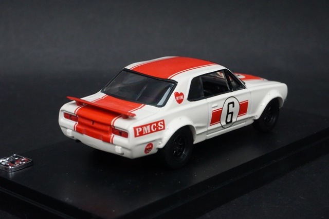 1/43 京商 03022R 日産 スカイライン 2000GTR レーシング レッド #6