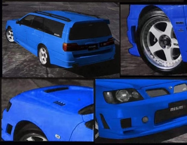 ͽ  Mortal 1/64  ơ Nissan Stagea 260RS Nismo Blue