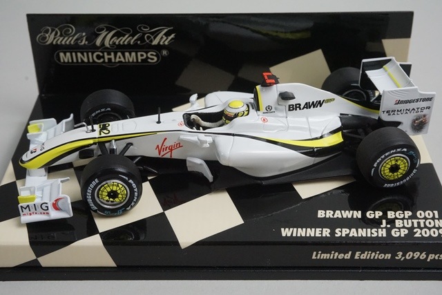 1/43 ミニチャンプス 400090422 ブラウンGP BGP 001 スペインGP 優勝