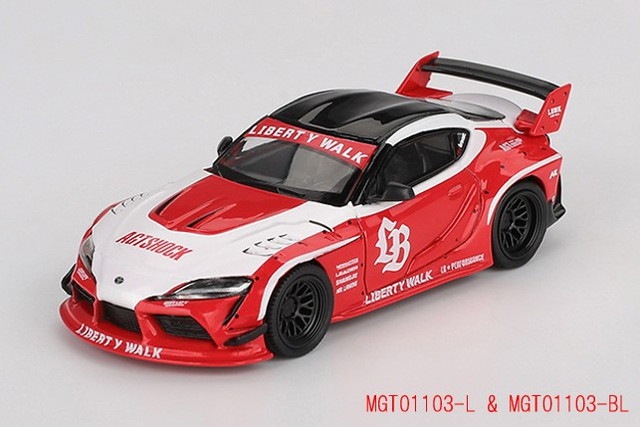 新品 MGT01103-L TSM MINI-GT 1/64 LB☆WORKS GR スープラ レッド