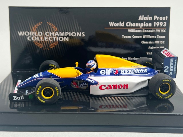 ミニチャンプス 1/43 ウィリアムズルノー FW15C A.プロスト Williams F1 FW15C #2 Alain Prost 1993 World Champion 1:43