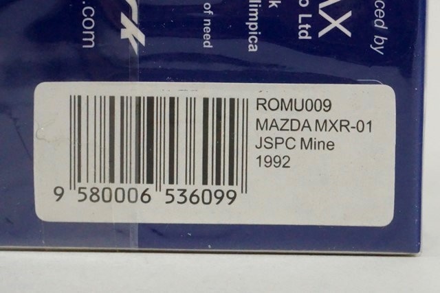 1/43 スパーク ROMU009 マツダ MXR-01 JSPC Mine 1992, Boost Gear