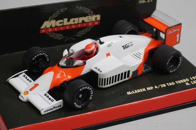1/43 �ߥ˥����ץ� 530854301 �ޥ��顼��� MP4/2B TAG ������ 1985 N.�饦�� #1