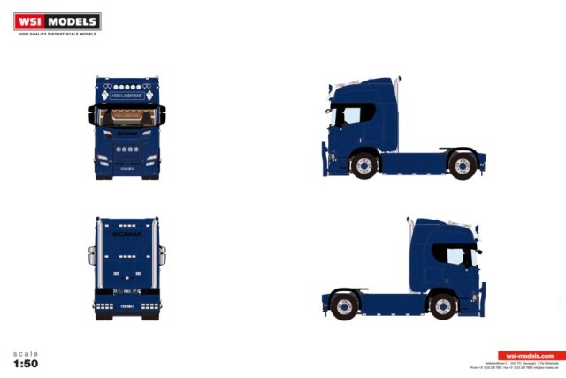 WSI MODELS スカニア R ハイライン CR20H 4×2 1/50 予約 01-5210 WSI 1/50 TSM Logistique スカニア R ハイライン CR20H 4