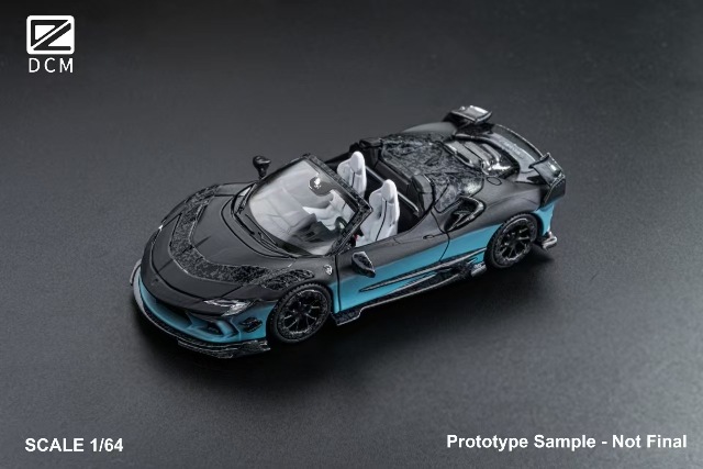 新品 DCM 1/64 マンソリー Mansory SF90 F9XX Black Blue Gradient