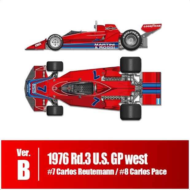 ���� K825 Model Factory Hiro 1/12 BT45 Ver.B U.S.GP west 1976 #7/#8 �ե�ǥ��ơ��륭�å�