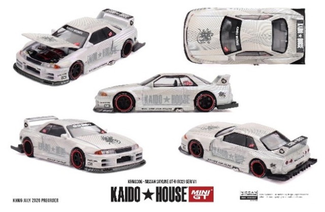 ͽ�� KHMG306 TSM MINI-GT x KAIDO HOUSE 1/64 ���� Nissan �������饤�� GT-R R32 SERI V1(���ϥ�ɥ�) 