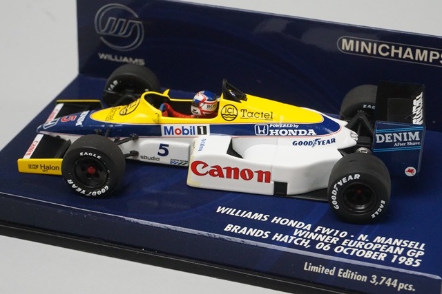 1/43 �ߥ˥����ץ� 400850005 �����ꥢ�ॺ �ۥ�� FW10 �衼���å�GP �֥�󥺥ϥå� ͥ�� 1985 #5 N.�ޥ󥻥�