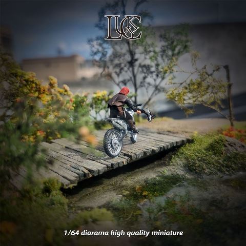 予約 LK2025052109-B Lucky Studio 1/64 Motorcycle Doll B/男