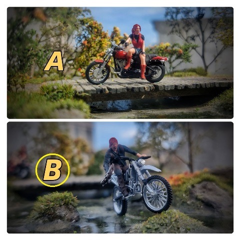 予約 LK2025052109-B Lucky Studio 1/64 Motorcycle Doll B/男