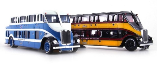 新品 100142 オートカルト 1/43 ピクウィック ナイトコーチ 