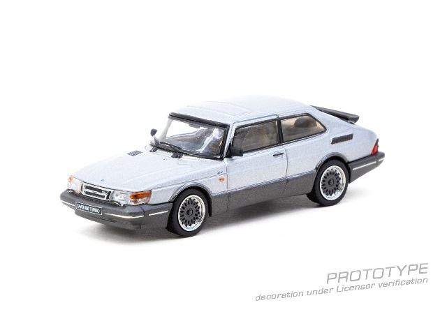 新品 T64G-056-SL Tarmac Works 1/64 Saab 900 Turbo Silver , Boost