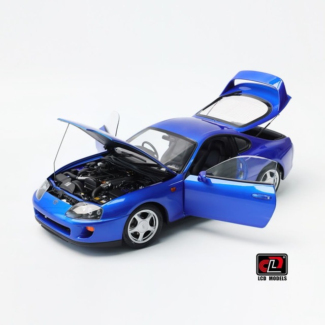 予約 LCD18020-BU LCD 1/18 トヨタ Toyota Supra A80 Blue, Boost Gear
