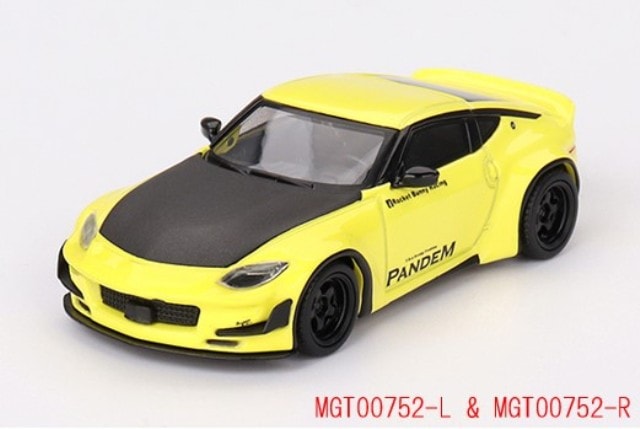 新品 MGT00752-R TSM MINI-GT 1/64 Pandem Nissan Z イカズチイエロー