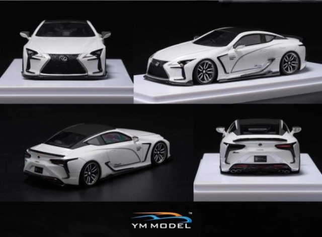 予約 YM model 1/43 レクサス ローエン Rowen LC500h ホワイト