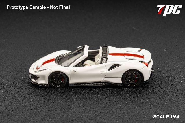新品 TPC 1/64 Novitec 488 Roadster Pearl White/Red Stripe, Boost
