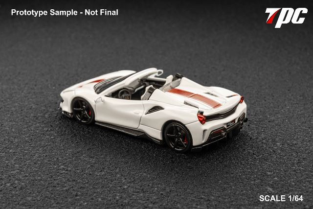新品 TPC 1/64 Novitec 488 Roadster Pearl White/Red Stripe, Boost