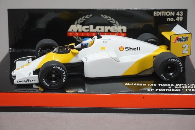 ミニチャンプス 1/43 McLaren MP 4/2 TAG Turbo 美品 ミニチャンプス 1/43 McLaren MP 4/2 TAG Turbo 美品 F1 model