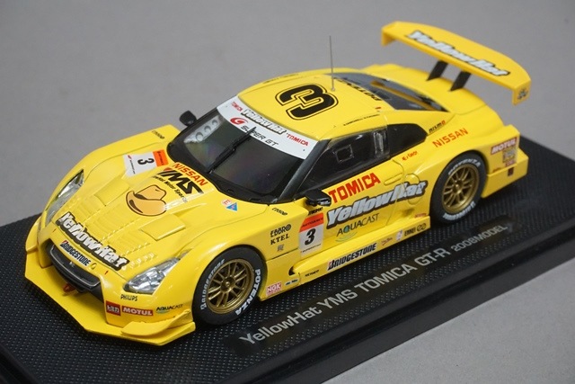 1/43 エブロ トミーテック 日産 イエローハット YMS トミカ GT-R 2008
