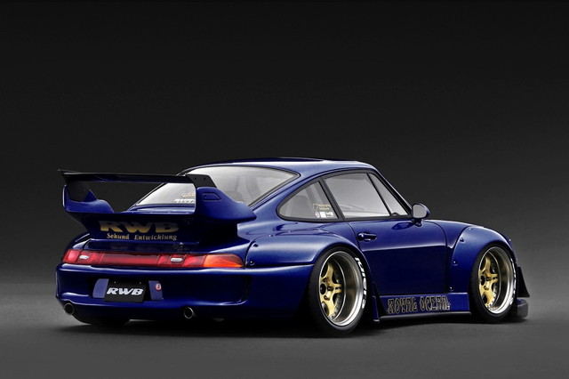 予約 IG4155 イグニッションモデル 1/18 RWB 993 Blue Metallic , Boost Gear ミニカー通販