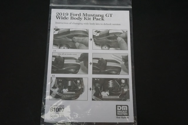 1/18 ダイキャストマスターズ 61007 フォード マスタング 2019 ワイド