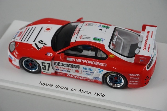 ①SPARK 1/43 トヨタ スープラ ルマン 1996 57号車 Toyota Supra LM No.57 Le Mans 1996 M.Kageyama M.Sekiya H.Mitsusada