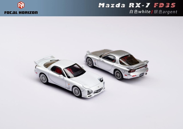 新品 Focal Horizon FH 1/64 マツダ RX-7 FD3S A Spec Argent(Silver