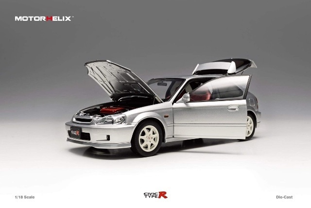  M85004 MH MOTORHELIX ⡼إå 1/18 ۥ ӥåHonda Civic Type R EK9-120 Later ե볫 Vogue Silver Metallic