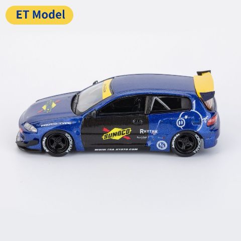 ���� MC640015A ET Model x MC Model Collect ��ǥ륳�쥯�� 1/64 �ۥ�� �ѥ�ǥ� Pandem Civic EG6 5th Mk5 Rocket Bunny Wide-Body ��¤�� Blue yellow