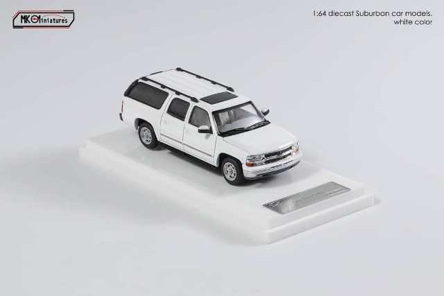9L-011 MK Minitures 1/64 シボレー サバーバン ホワイト 予約 MK Miniatures 1/64 シボレー サバーバン Suburban GMT800