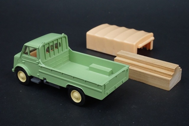ナガノ　ホワイトメタル製　1954 トヨエース　&　セドリックバン　2台 1/43 ナガノ モデルライン デュアルE・セリングモア特注 001 トヨタ