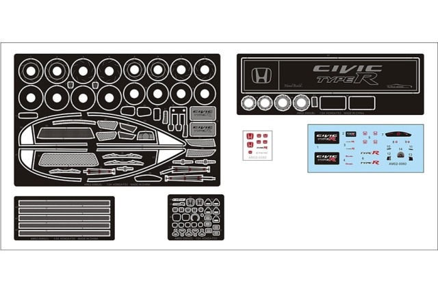 ���� AM02-0060 Alpha Model 1/24 �ۥ�� Honda Civic Type-R FD2 ��ǥ륫�����å� 