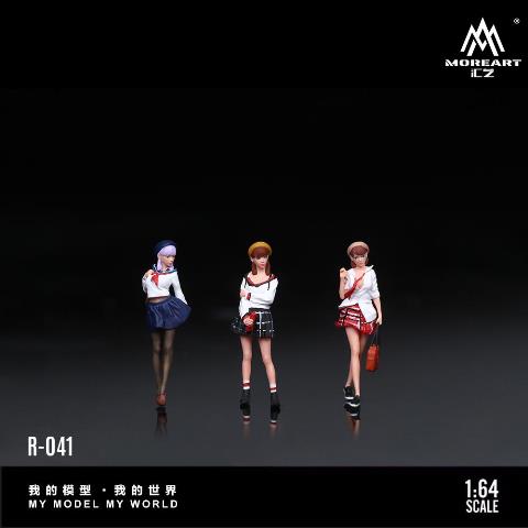1/64 ミニカーフィギュア 女の子5体セット