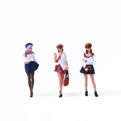 1/64 ミニカーフィギュア 女の子5体セット