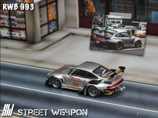 予約 SW Street Weapon 1/64 RWB 993 heavenly Double Exhaust