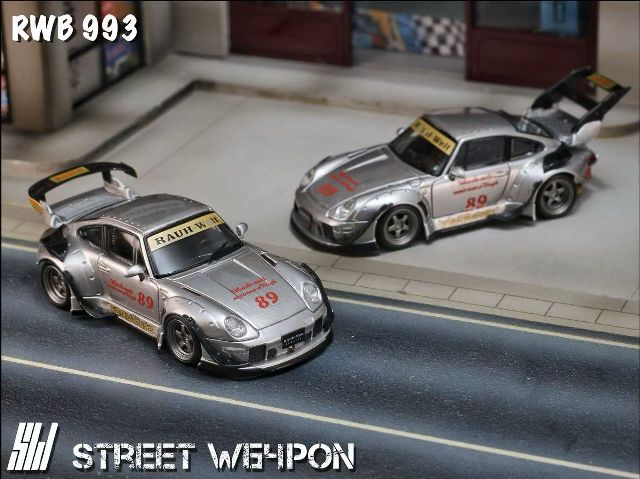 予約 SW Street Weapon 1/64 RWB 993 heavenly Double Exhaust