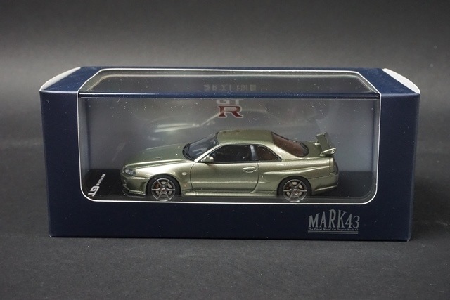 1/43 MARK43 PM4301MJ  饤 GT-R Vspec II BNR34 millennium jade