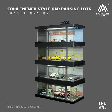 予約 MO960114 MoreArt 1/64 立体駐車場 地下駐車場 FOUR THEMED