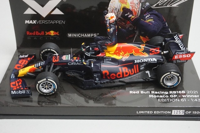 1/43 ミニチャンプス 413210533 レッドブルレーシング RB16B モナコGP